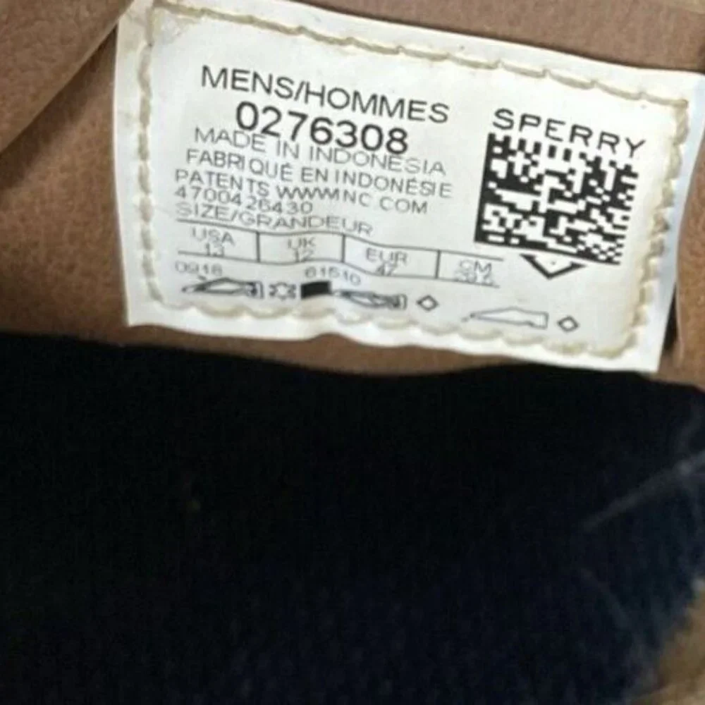 Sperry Top Sider Men’s 13 Medium Intrepid‎ Dark Tan Very Good Condition 0276308